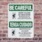 Signmission Safety Culture Sign, 7 in Width, Plastic, Rectangle, Bilingual OS-2PACK-BC-P-710-L-10001 - alternate 7